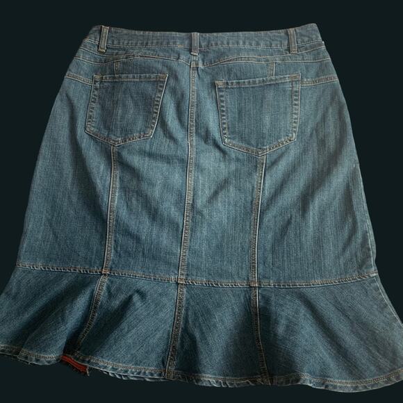 Mermaid Skirt Flare MIDI Denim 18W Midi Slip skirt - Picture 11 of 11